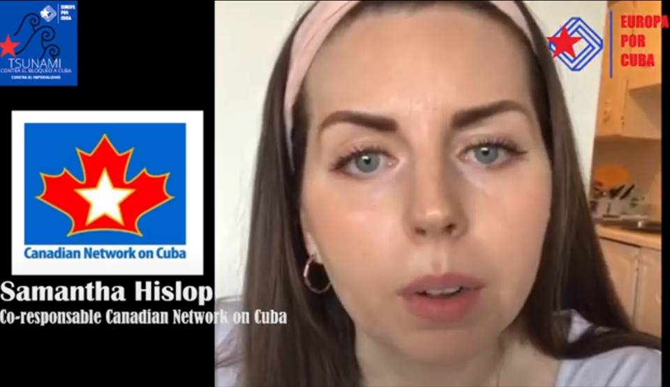 Apoyan desde Canadá campaña europea contra el bloqueo a Cuba