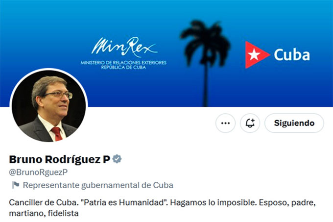 Canciller de Cuba reitera condena al bloqueo de Estados Unidos Canciller de Cuba reitera condena al bloqueo de Estados Unidos
