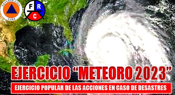 Se desarrolla en toda Cuba el Ejercicio Popular Meteoro 2023 Se desarrolla en toda Cuba el Ejercicio Popular Meteoro 2023