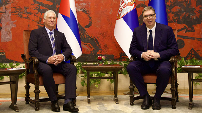 Sostienen conversaciones oficiales presidentes de Cuba y Serbia (+ fotos) Sostienen conversaciones oficiales presidentes de Cuba y Serbia (+ fotos)
