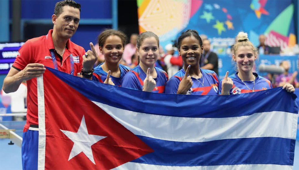 Cuba suma sus primeras medallas en San Salvador 2023: Oro y plata en tenis de mesa por equipos