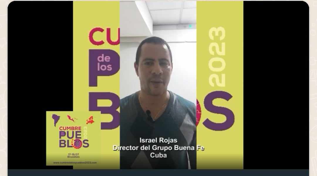 Artista cubano llama a participar en Cumbre de los Pueblos Artista cubano llama a participar en Cumbre de los Pueblos