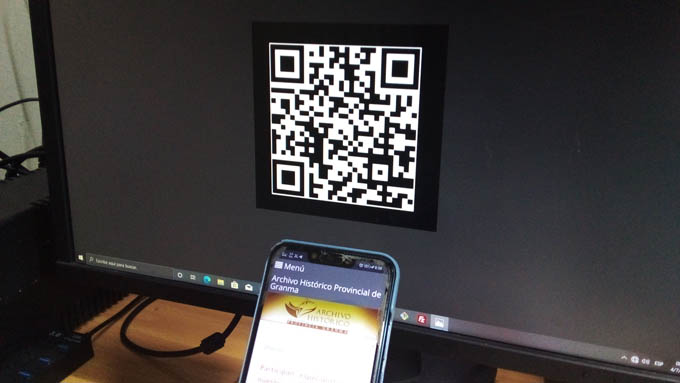 Desarrolla Archivo Histórico de Granma, código QR para dispositivos móviles Desarrolla Archivo Histórico de Granma, código QR para dispositivos móviles