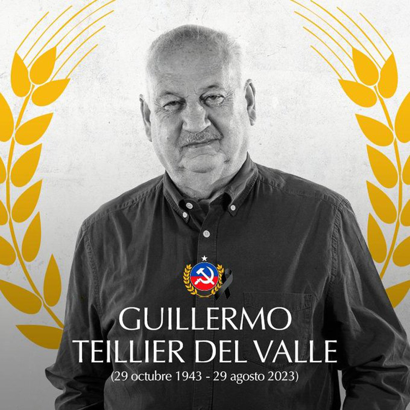 Lamenta Díaz-Canel muerte de líder del Partido Comunista de Chile