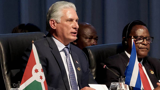 Discurso de Díaz-Canel en la Cumbre de los BRICS Discurso de Díaz-Canel en la Cumbre de los BRICS
