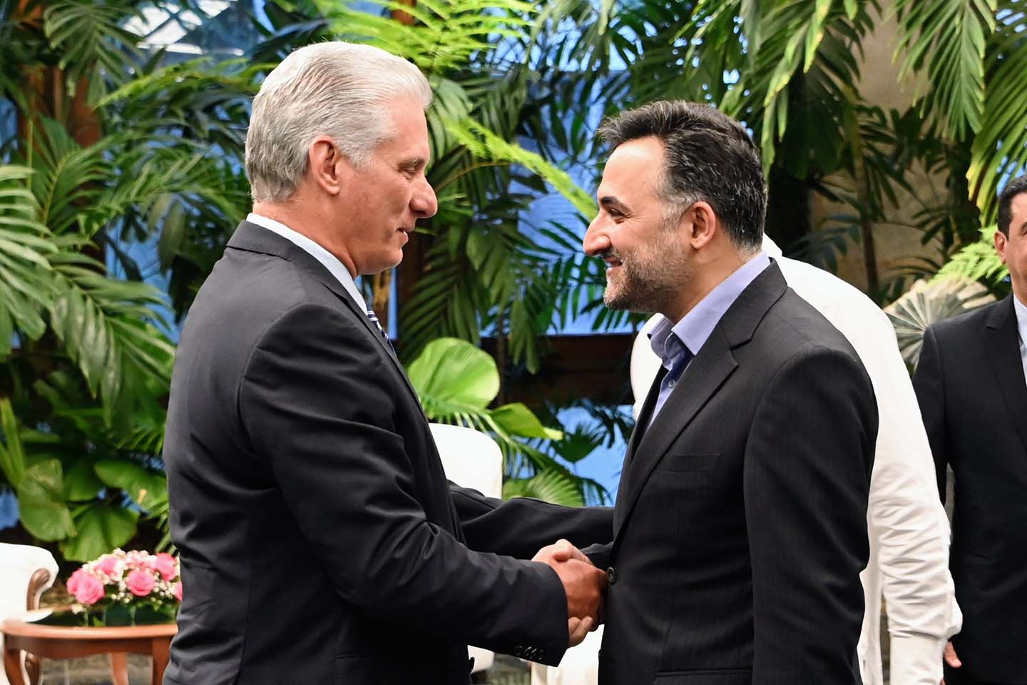 Recibe Presidente cubano a vicepresidente de Irán (+ fotos)