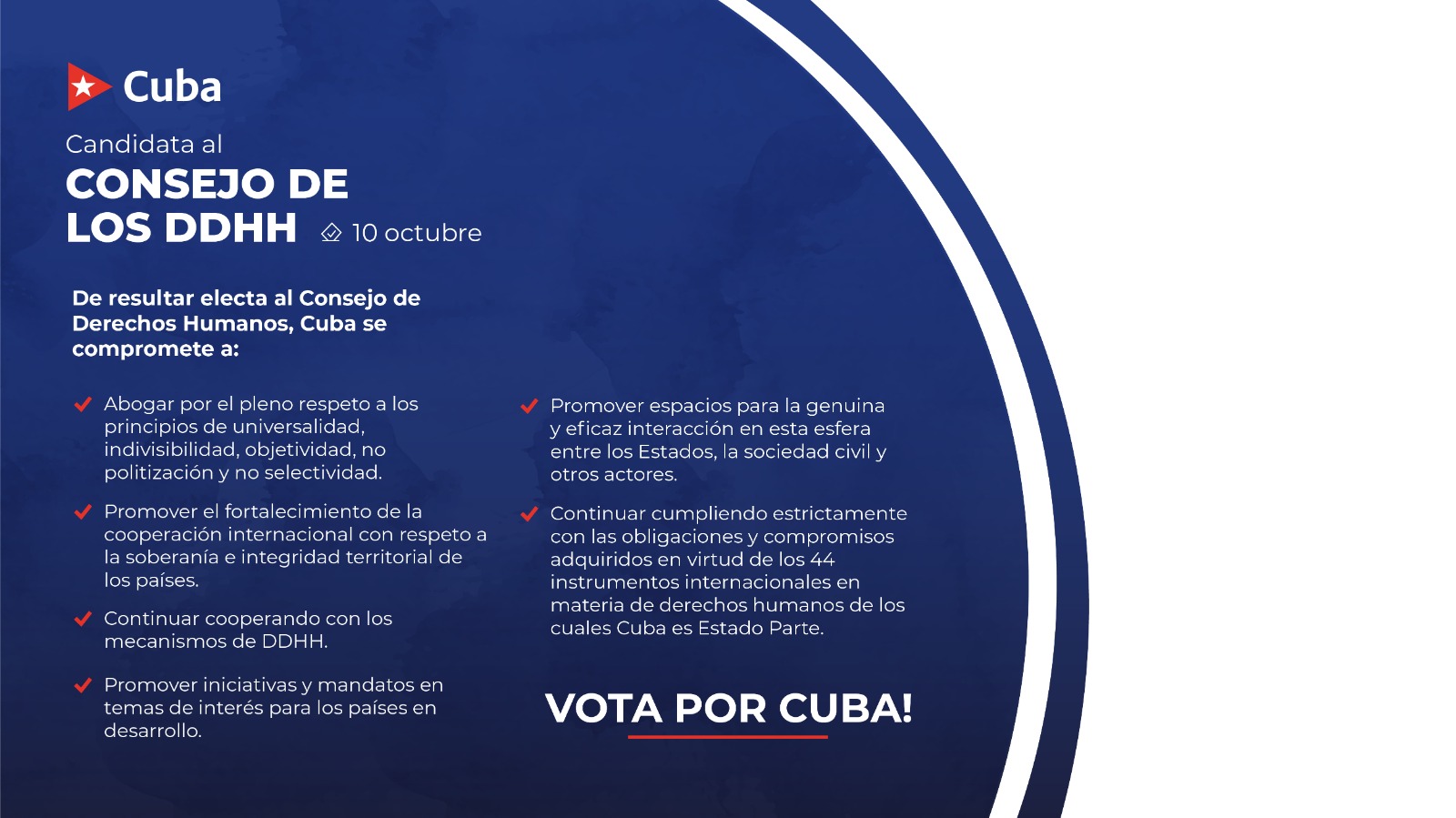 Cuba candidato para el Consejo de Derechos Humanos de la ONU Cuba candidato para el Consejo de Derechos Humanos de la ONU