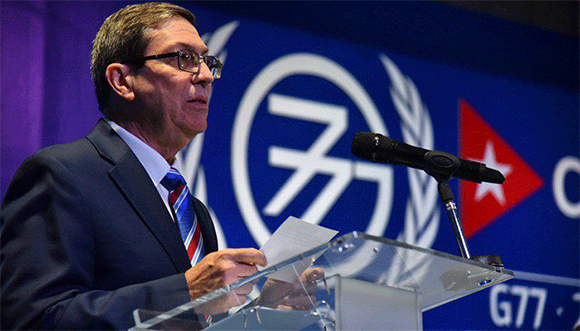Canciller cubano: Más de 100 países estarán en Cumbre del G77 y China, declaración final abordará reclamos del Sur Canciller cubano: Más de 100 países estarán en Cumbre del G77 y China, declaración final abordará reclamos del Sur