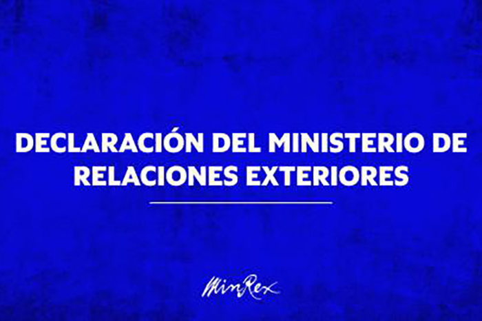 Declaración del Ministerio de Relaciones Exteriores de Cuba