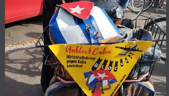 Nueva bicicletada contra el bloqueo a Cuba en Alemania