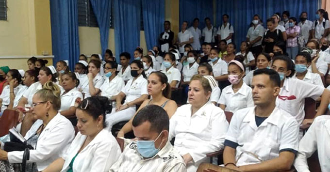 Trabajadores de la Salud en Granma repudian la guerra contra Palestina Trabajadores de la Salud en Granma repudian la guerra contra Palestina