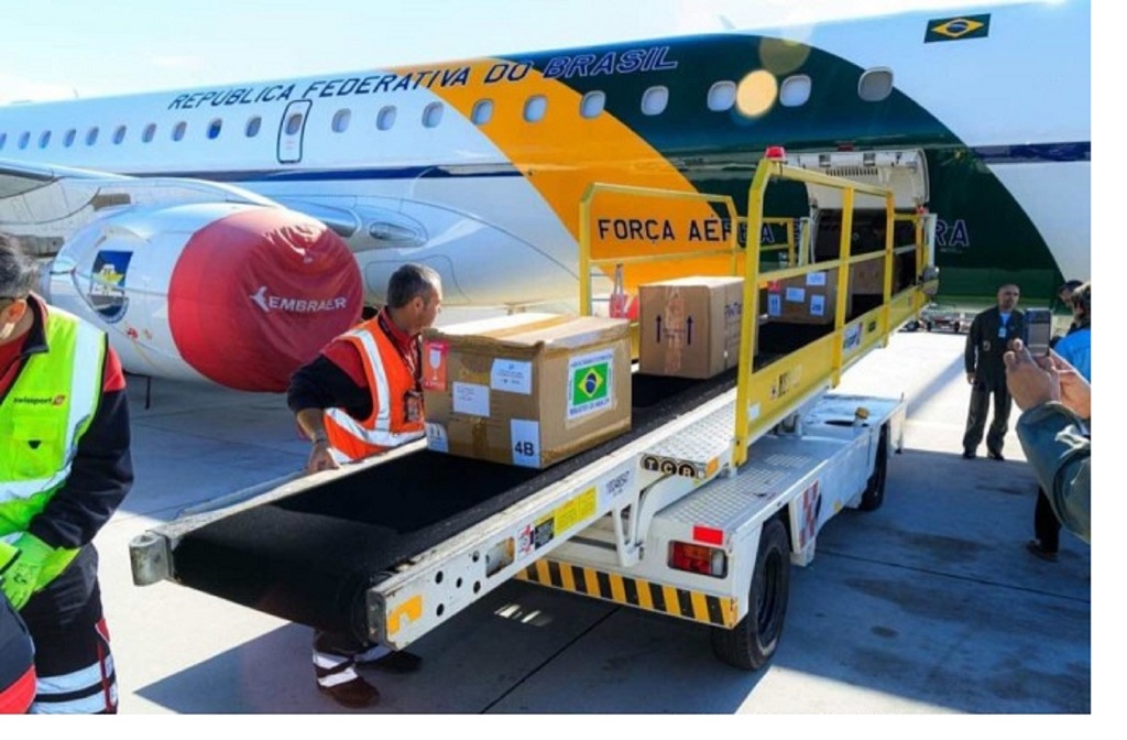 Brasil envía donación de alimentos hacia la Franja de Gaza Brasil envía donación de alimentos hacia la Franja de Gaza