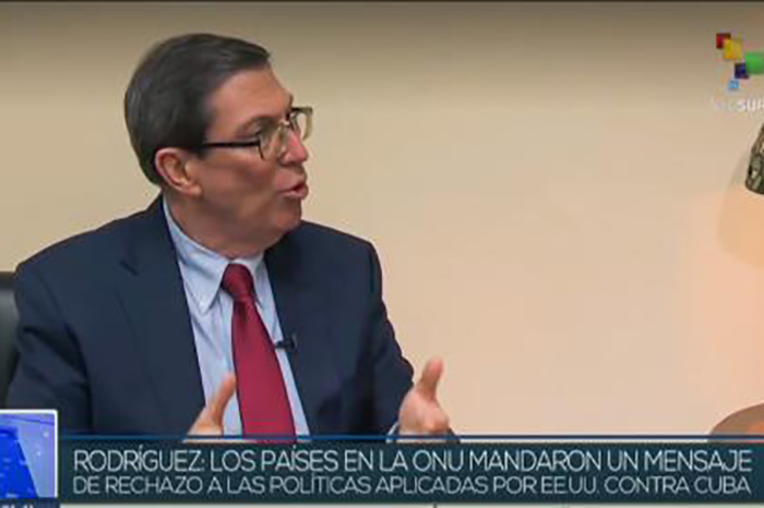 Emite Telesur entrevista al Canciller cubano Emite Telesur entrevista al Canciller cubano