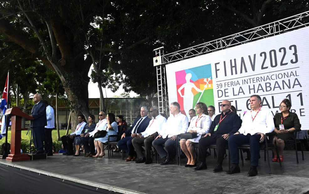 Presidente cubano en la inauguración de FIHAV 2023 (+ fotos) Presidente cubano en la inauguración de FIHAV 2023 (+ fotos)