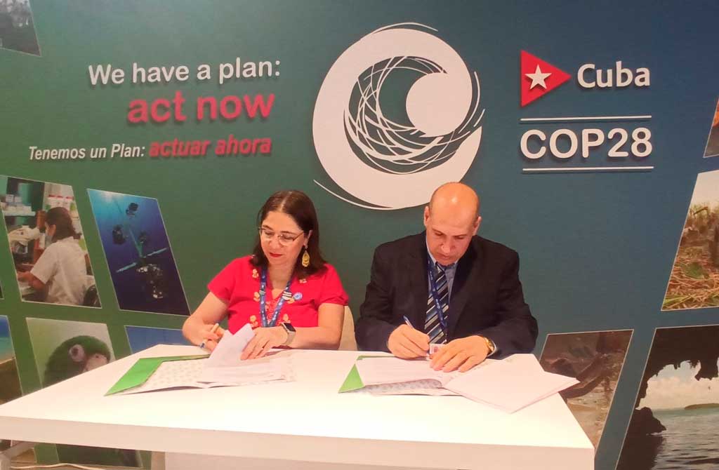 Fundaciones de Cuba y México firman convenio en COP28 Fundaciones de Cuba y México firman convenio en COP28