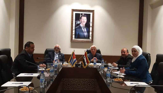 Siria y Cuba analizan vías de impulsar cooperación comercial Siria y Cuba analizan vías de impulsar cooperación comercial