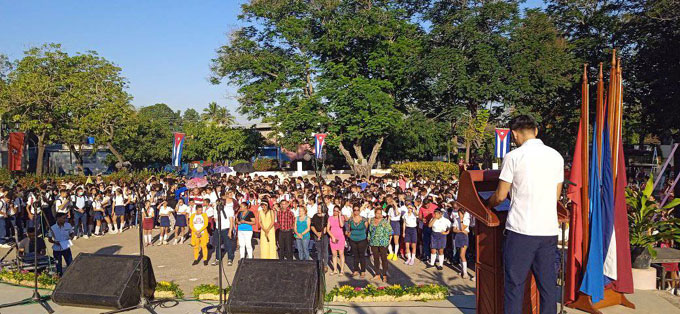 Celebran en Yara aniversario de la UJC y la OPJM, en víspera de la efeméride Celebran en Yara aniversario de la UJC y la OPJM, en víspera de la efeméride