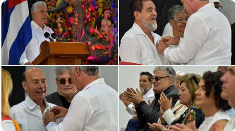 Reconocen a destacadas personalidades de la cultura en Cuba