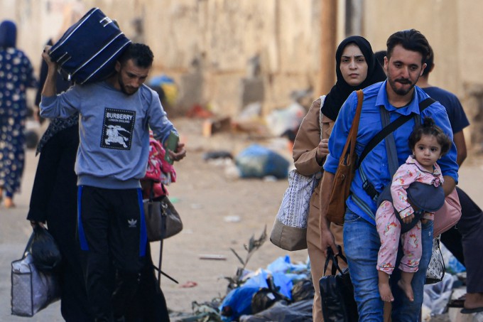 Más de 80 mil palestinos desplazados de Rafah según Naciones Unidas Más de 80 mil palestinos desplazados de Rafah según Naciones Unidas