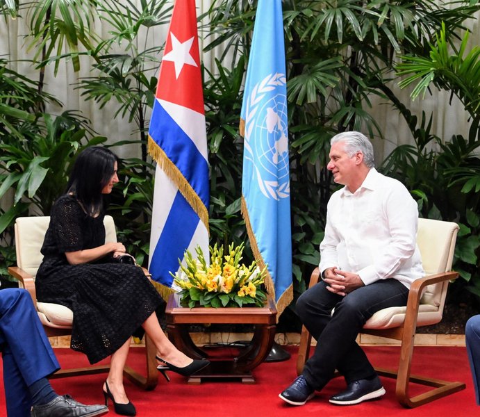 Reconoce Díaz-Canel apoyo del PNUD a Cuba Reconoce Díaz-Canel apoyo del PNUD a Cuba