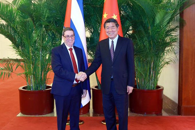 Intercambia Canciller cubano con autoridades de China Intercambia Canciller cubano con autoridades de China