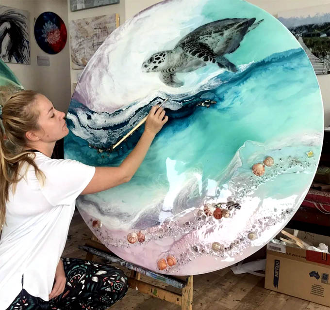 Arte contemporáneo de mano de varios artistas a favor de los océanos Arte contemporáneo de mano de varios artistas a favor de los océanos