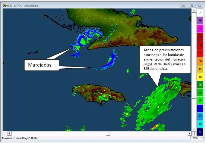 Pronostican en Granma lluvias en la tarde noche de hoy asociadas al huracán Beryl