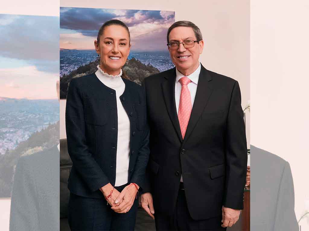 Recibió mandataria electa de México a Canciller de Cuba Recibió mandataria electa de México a Canciller de Cuba