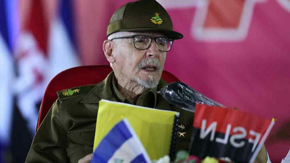 Ramiro Valdés en Nicaragua: Nos guían los ejemplos de Sandino, Martí y Fidel Ramiro Valdés en Nicaragua: Nos guían los ejemplos de Sandino, Martí y Fidel