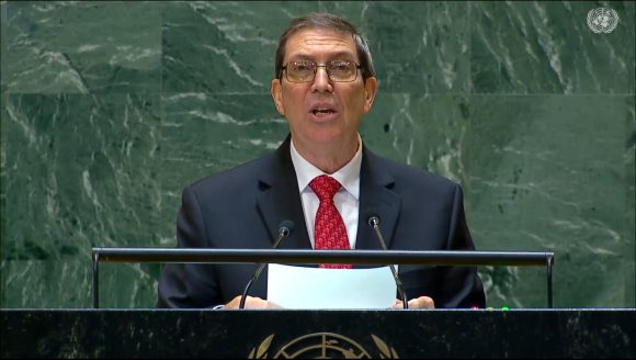 Bruno Rodríguez Parrilla en la ONU: “Cuba continuará defendiendo su derecho soberano a la independencia y a construir el socialismo” Bruno Rodríguez Parrilla en la ONU: “Cuba continuará defendiendo su derecho soberano a la independencia y a construir el socialismo”