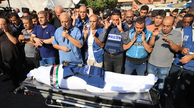 Periodistas y medios palestinos sufrieron mil 600 ataques en un año Periodistas y medios palestinos sufrieron mil 600 ataques en un año