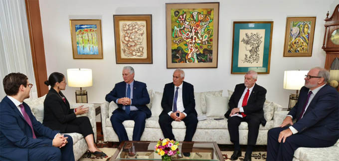 Conversó Díaz-Canel con secretaria general del Partido MORENA Conversó Díaz-Canel con secretaria general del Partido MORENA