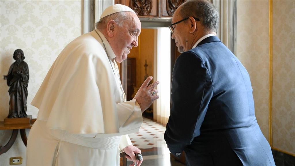 Papa Francisco recibió al presidente de transición de Haití Papa Francisco recibió al presidente de transición de Haití