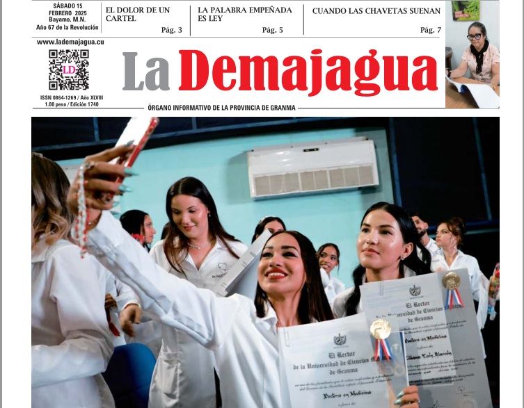 Edición impresa 1740 del semanario La Demajagua, sábado 15 de febrero 2025 Edición impresa 1740 del semanario La Demajagua, sábado 15 de febrero 2025