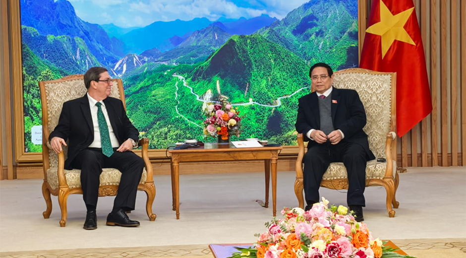 Sostienen encuentro canciller cubano y primer ministro de Vietnam Sostienen encuentro canciller cubano y primer ministro de Vietnam