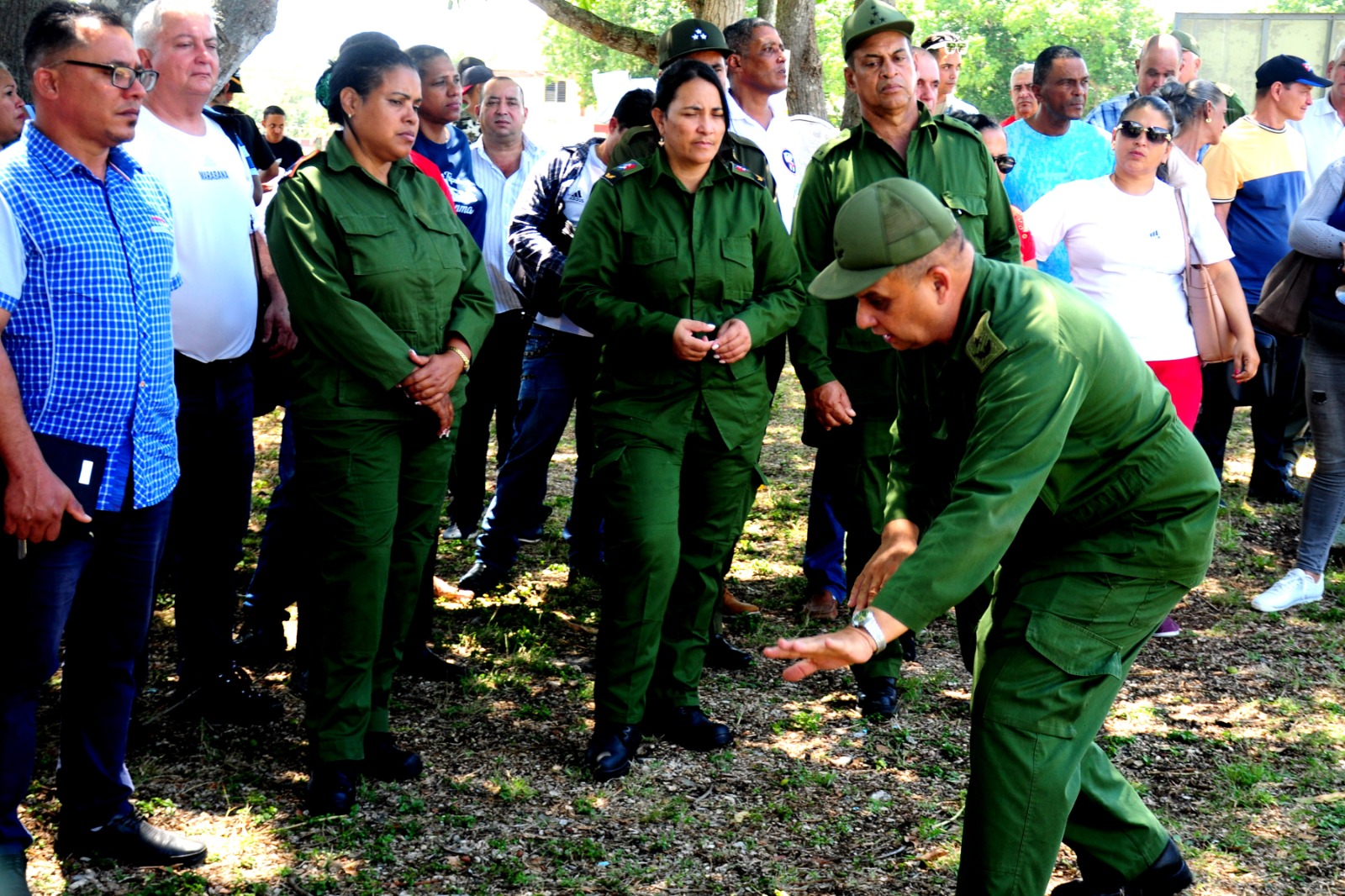Ejercicios prácticos demostrativos centran Día Territorial de la Defensa