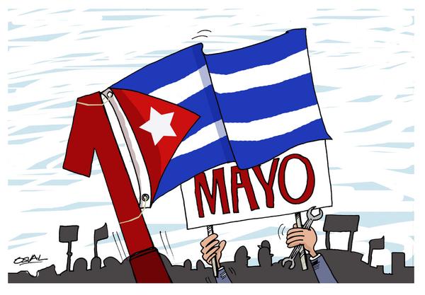 Destacan participación extranjera en actos por 1 de mayo en Cuba Destacan participación extranjera en actos por 1 de mayo en Cuba