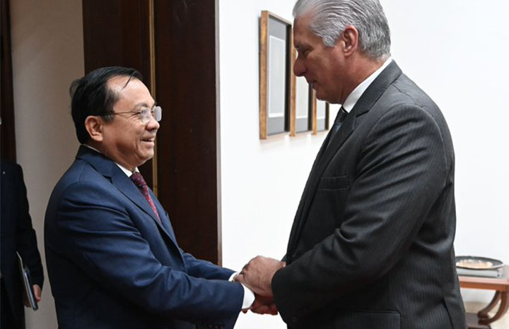 Recibió Díaz-Canel a representante del Gobierno vietnamita Recibió Díaz-Canel a representante del Gobierno vietnamita