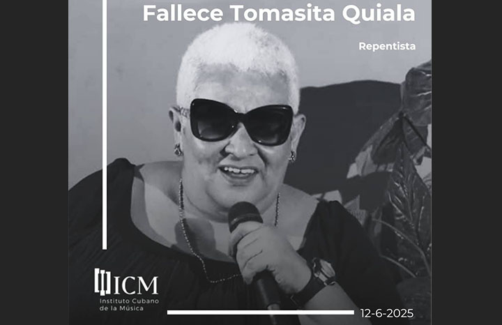 Falleció la destacada y querida repentista cubana Tomasita Quiala