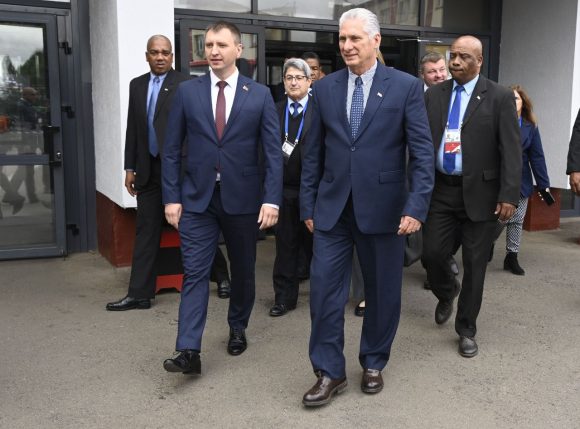 Presidente Miguel Díaz-Canel visita sitios de interés en Belarús Presidente Miguel Díaz-Canel visita sitios de interés en Belarús
