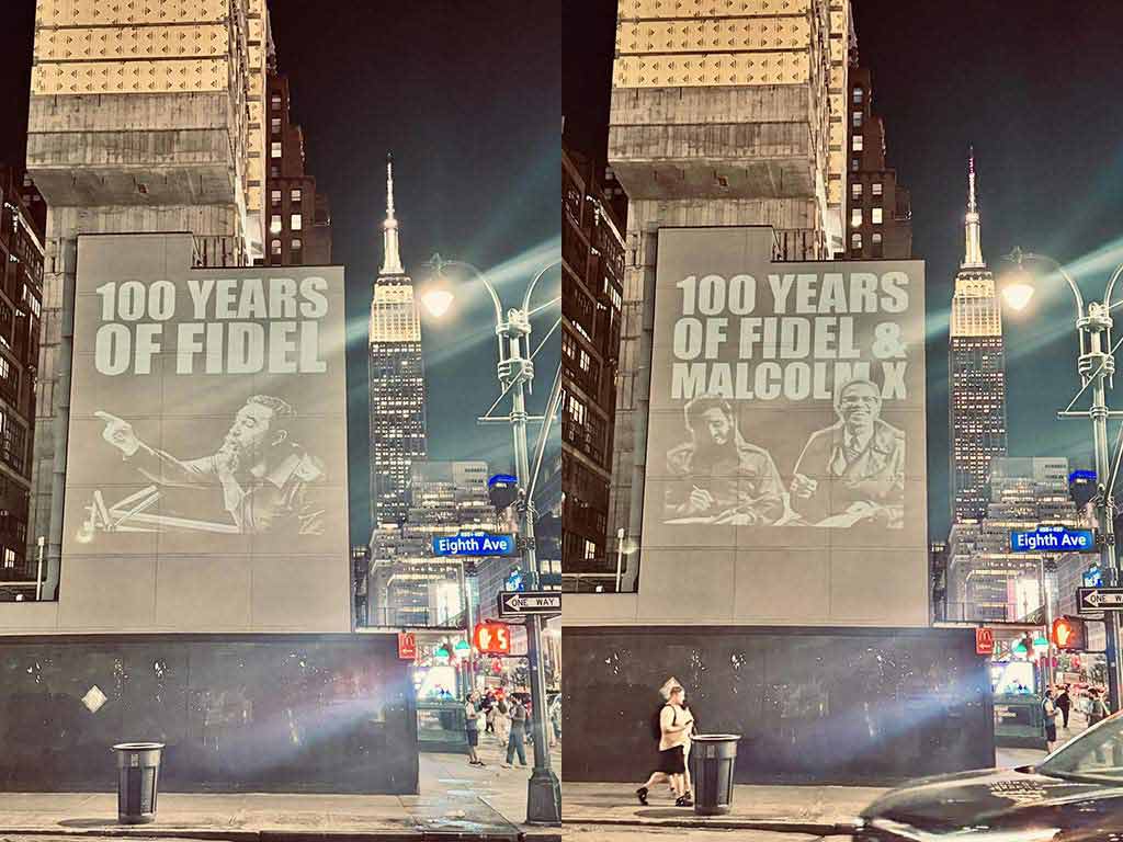 Fidel Castro en las calles de Nueva York