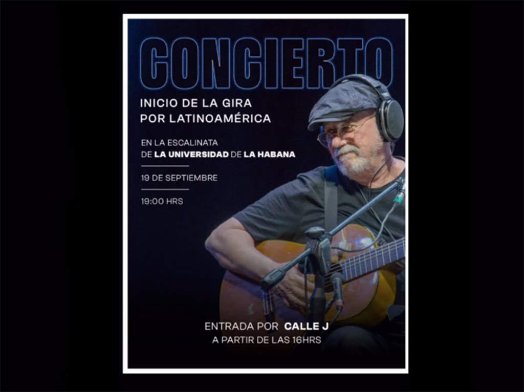 Cuba cantará hoy junto a Silvio Rodríguez en la escalinata