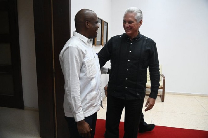 Dialogó presidente de Cuba con secretario permanente del SELA Dialogó presidente de Cuba con secretario permanente del SELA