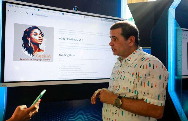 Ministerio de Comunicaciones exhibe soluciones de IA en FIHAV 2025