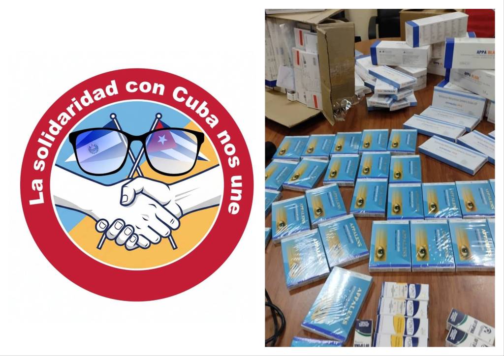 Solidaridad salvadoreña entrega donación médica a Cuba