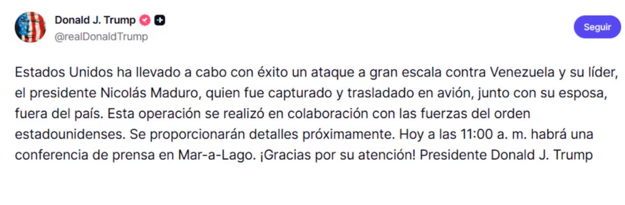 Venezuela denuncia agresión de Estados Unidos