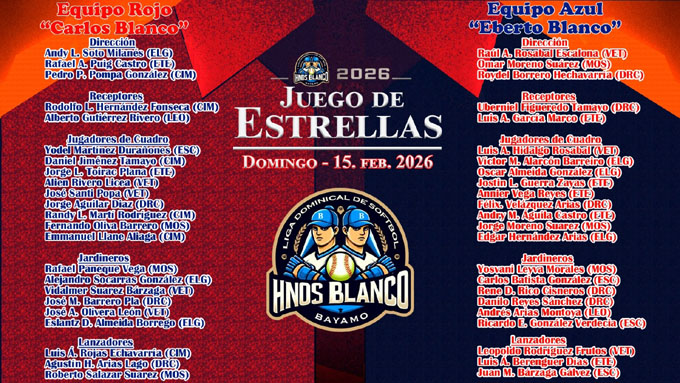 Liga de softbol bayamés: convocatoria de estrellas y homenaje a los Hermanos Blanco