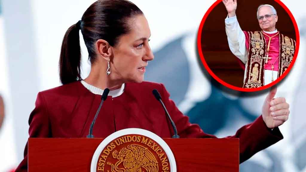 Presidenta de México apoya llamado a la paz de papa León XIV