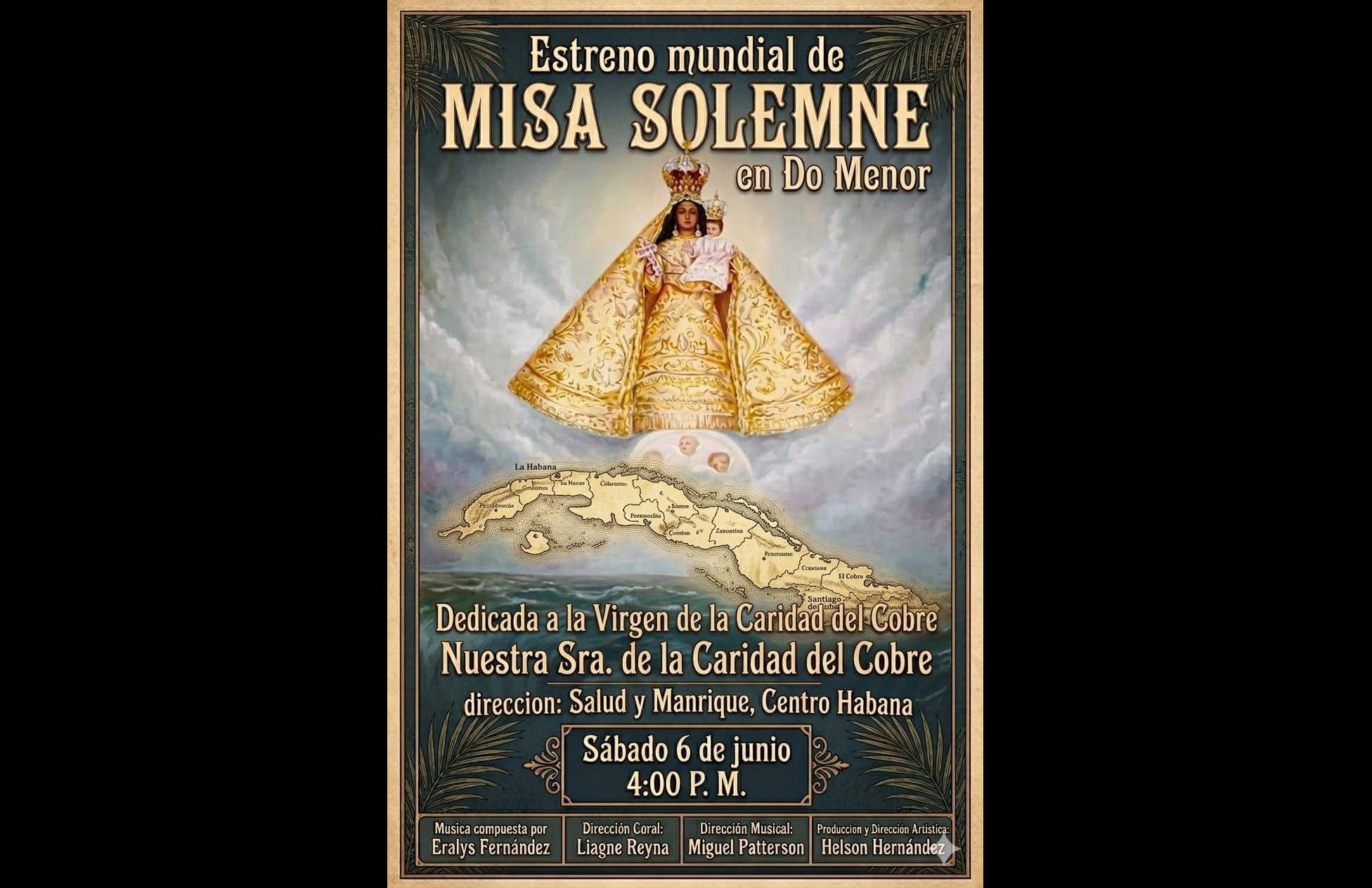 Estreno mundial de la Misa Solemne en Do Menor, de compositora cubana