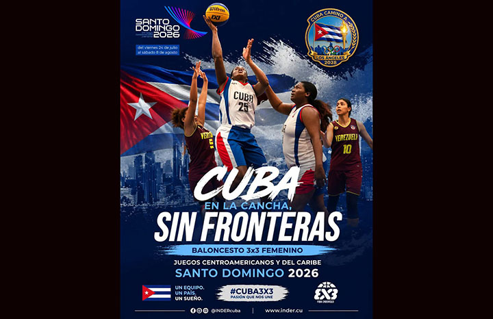 Cuba abre ante Trinidad y Tobago en baloncesto (f) 3×3 de Santo Domingo